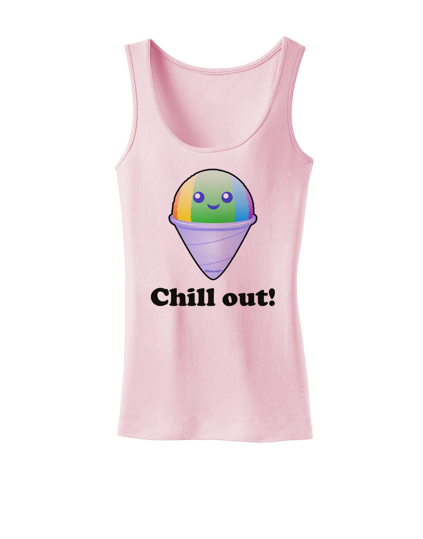 Cute Shaved Ice Chill Out Womens Tank Top-Womens Tank Tops-TooLoud-SoftPink-X-Small-Davson Sales