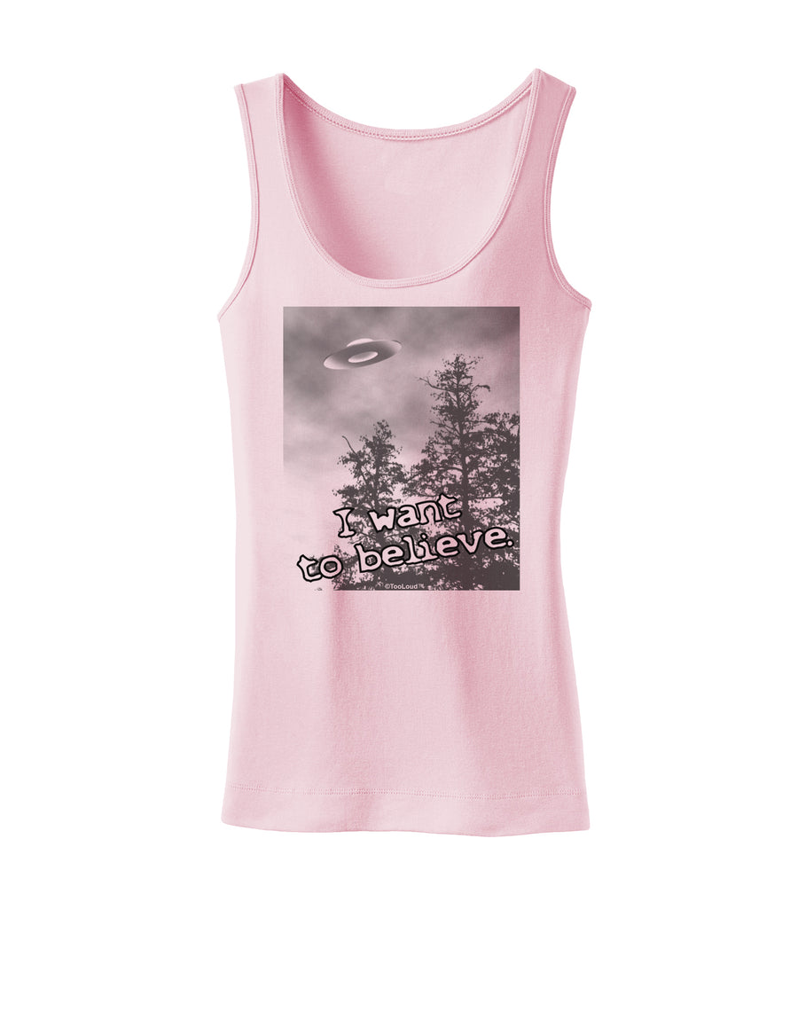 I Want to Believe - UFO Womens Tank Top by TooLoud-Womens Tank Tops-TooLoud-White-X-Small-Davson Sales