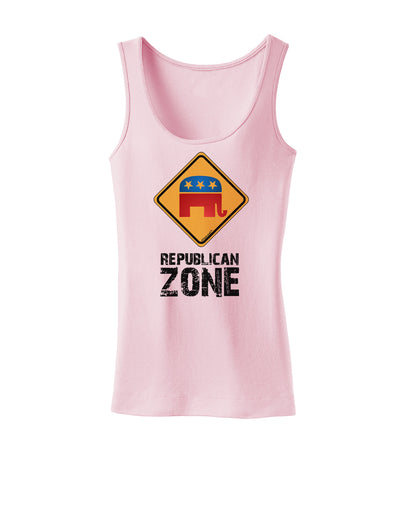 Republican Zone Womens Petite Tank Top-TooLoud-SoftPink-X-Small-Davson Sales