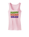 Happy Mardi Gras Text Womens Tank Top by TooLoud-Womens Tank Tops-TooLoud-SoftPink-X-Small-Davson Sales