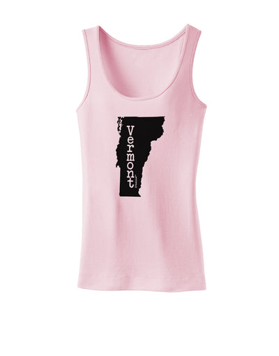 Vermont - United States Shape Womens Tank Top by TooLoud-Womens Tank Tops-TooLoud-SoftPink-X-Small-Davson Sales