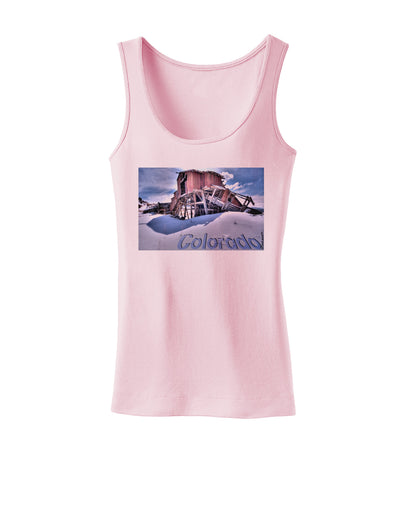 TooLoud Victor Mines Colorado Text Womens Tank Top-Womens Tank Tops-TooLoud-SoftPink-X-Small-Davson Sales