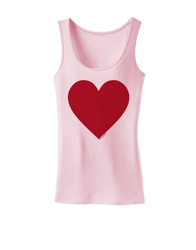 Big Red Heart Valentine's Day Womens Tank Top-Womens Tank Tops-TooLoud-SoftPink-X-Small-Davson Sales