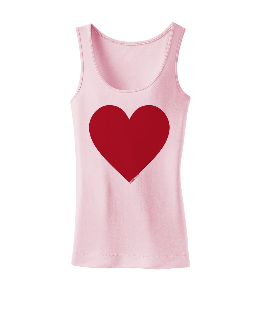 Big Red Heart Valentine's Day Womens Tank Top-Womens Tank Tops-TooLoud-White-X-Small-Davson Sales