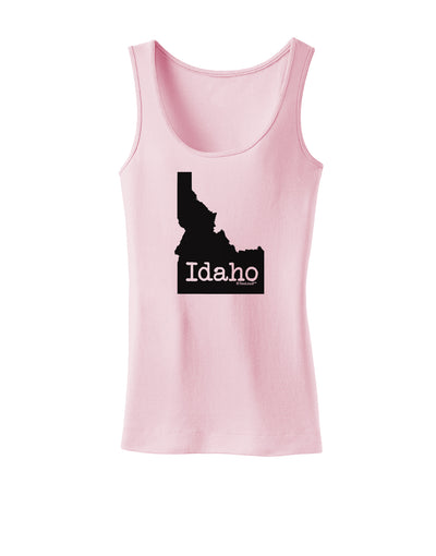 Idaho - United States Shape Womens Tank Top by TooLoud-Womens Tank Tops-TooLoud-SoftPink-X-Small-Davson Sales