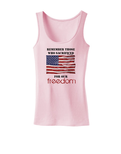 Remember - Veterans Womens Tank Top-Womens Tank Tops-TooLoud-SoftPink-X-Small-Davson Sales