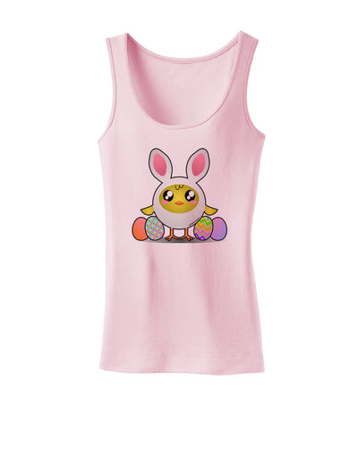 Chick In Bunny Costume Womens Petite Tank Top-TooLoud-SoftPink-X-Small-Davson Sales