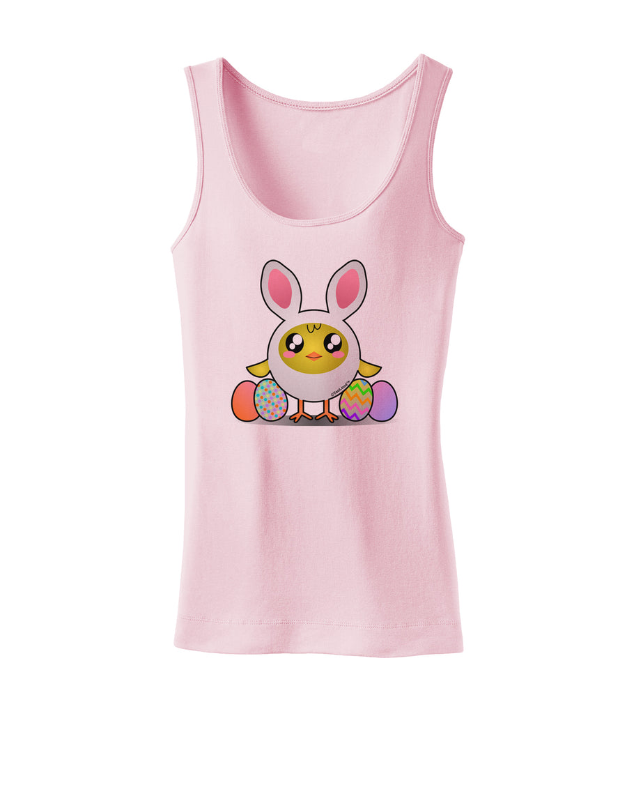 Chick In Bunny Costume Womens Petite Tank Top-TooLoud-White-X-Small-Davson Sales