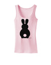 Cute Bunny Silhouette with Tail Womens Tank Top by TooLoud-Womens Tank Tops-TooLoud-SoftPink-X-Small-Davson Sales