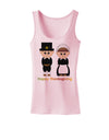 Cute Pilgrim Couple Happy Thanksgiving Womens Tank Top-Womens Tank Tops-TooLoud-SoftPink-X-Small-Davson Sales