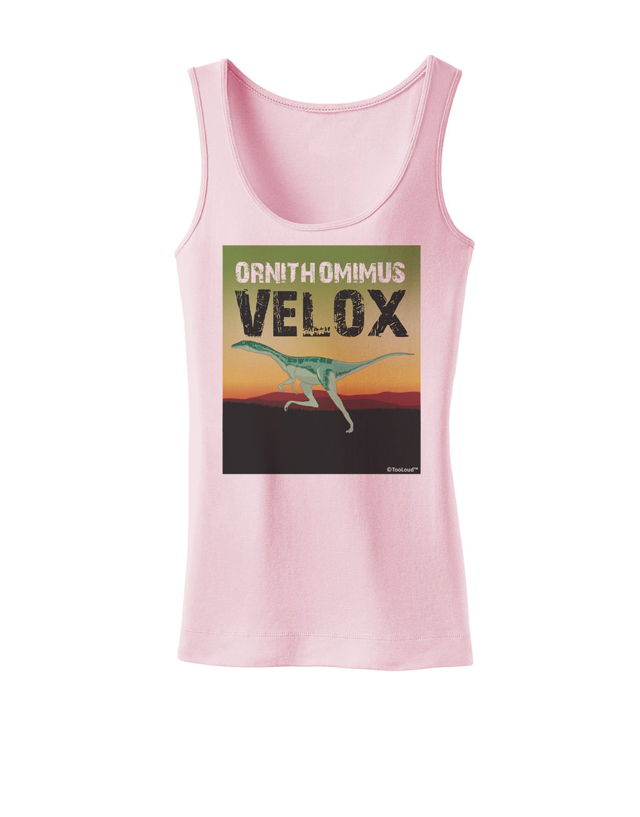 Ornithomimus Velox - With Name Womens Tank Top by TooLoud-Womens Tank Tops-TooLoud-White-X-Small-Davson Sales