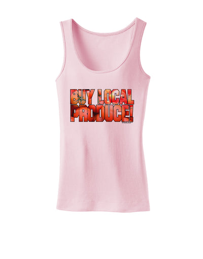 Buy Local Produce Tomatoes Text Womens Tank Top-Womens Tank Tops-TooLoud-SoftPink-X-Small-Davson Sales