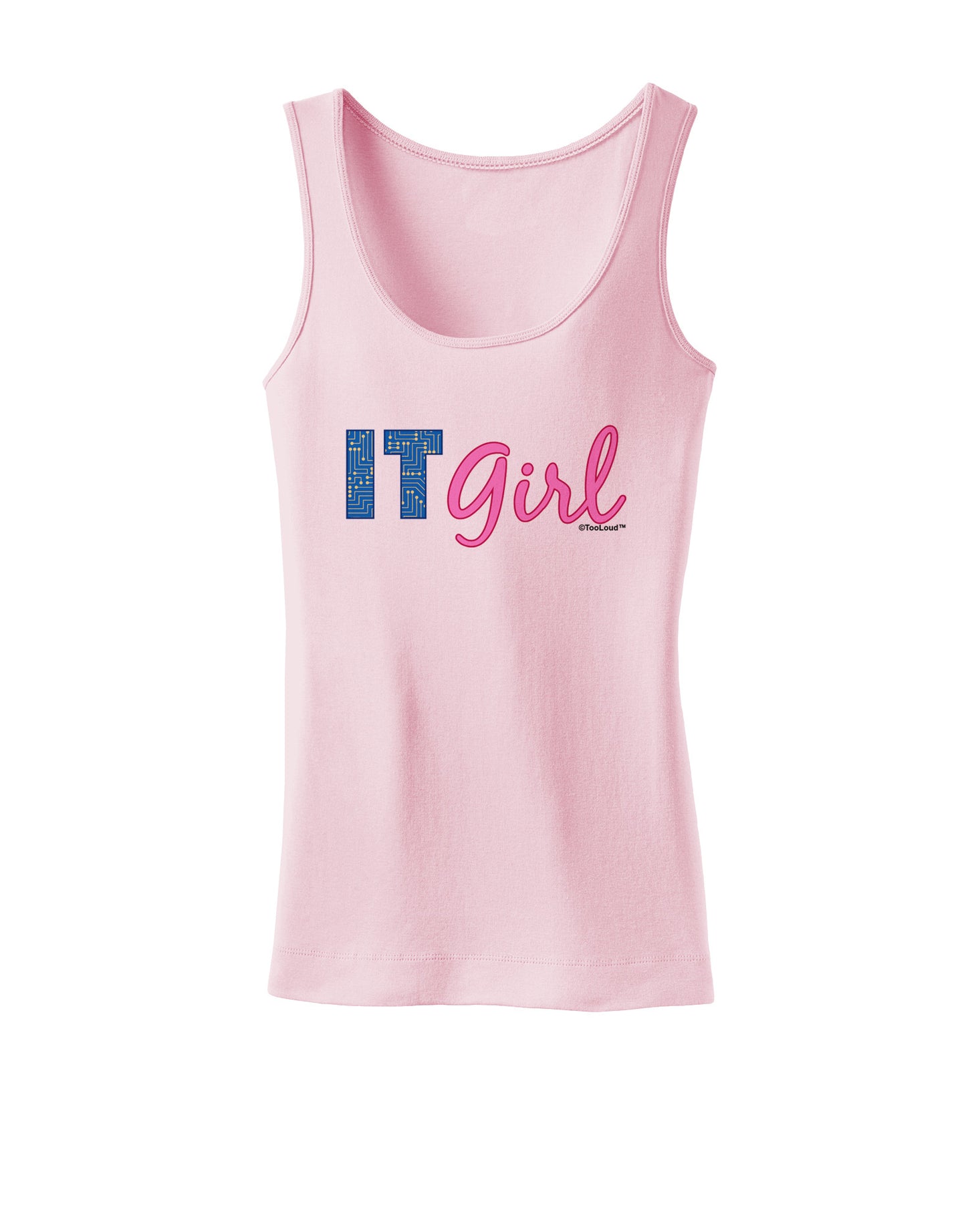 IT Girl Womens Petite Tank Top-TooLoud-SoftPink-X-Small-Davson Sales