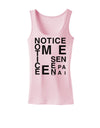 Notice Me Senpai Artistic Text Womens Tank Top-Womens Tank Tops-TooLoud-SoftPink-X-Small-Davson Sales