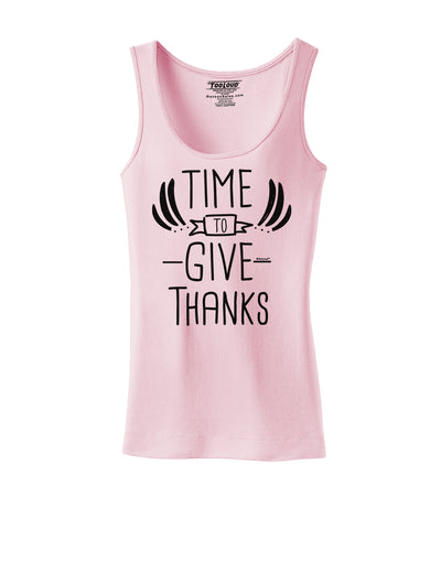 Time to Give Thanks Womens Petite Tank Top-Womens Tank Tops-TooLoud-SoftPink-X-Small-Davson Sales