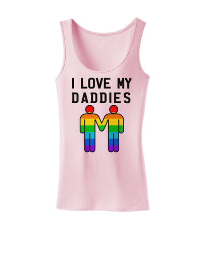 I Love My Daddies LGBT Womens Tank Top-Womens Tank Tops-TooLoud-SoftPink-X-Small-Davson Sales