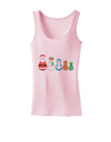 Cute Christmas Matryoshka Nesting Dolls Womens Tank Top-Womens Tank Tops-TooLoud-SoftPink-X-Small-Davson Sales