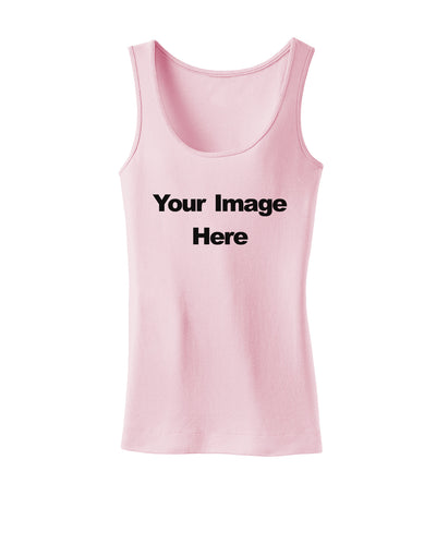Custom Personalized Image and Text Womens Petite Tank Top