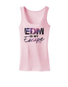 EDM Is My Escape Womens Tank Top-Womens Tank Tops-TooLoud-SoftPink-X-Small-Davson Sales