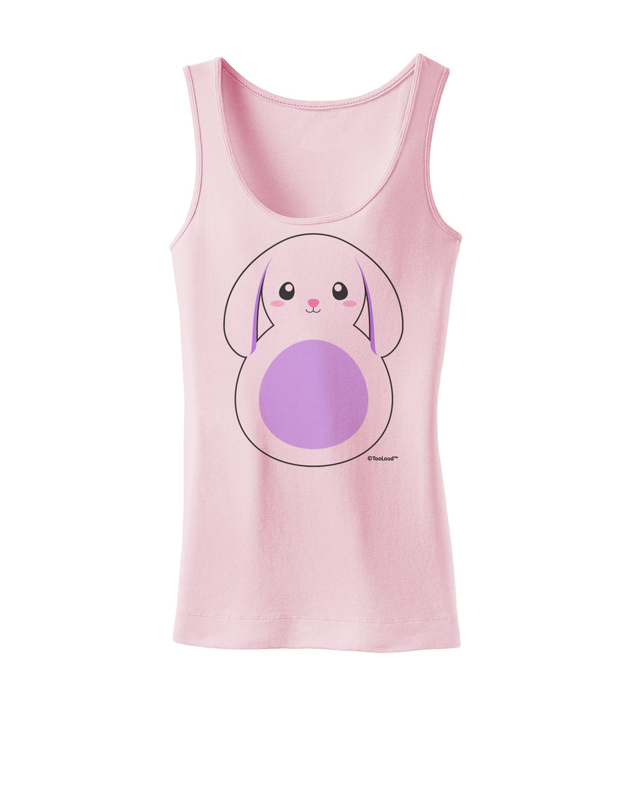 Cute Bunny with Floppy Ears - Purple Womens Tank Top by TooLoud-Womens Tank Tops-TooLoud-White-X-Small-Davson Sales