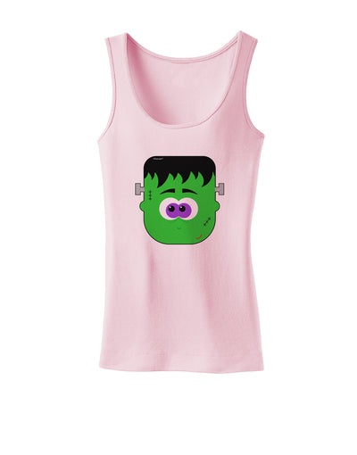 Frankenstein Face Halloween Womens Tank Top-Womens Tank Tops-TooLoud-SoftPink-X-Small-Davson Sales