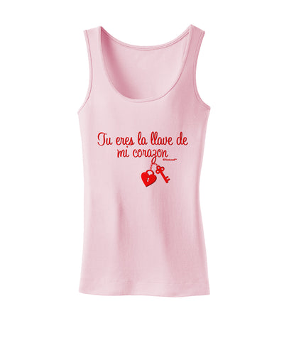 Tu Eres La Llave De Mi Corazon Womens Tank Top by TooLoud-Womens Tank Tops-TooLoud-SoftPink-X-Small-Davson Sales