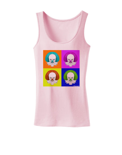 Clown Face Pop Art Womens Tank Top-Womens Tank Tops-TooLoud-SoftPink-X-Small-Davson Sales