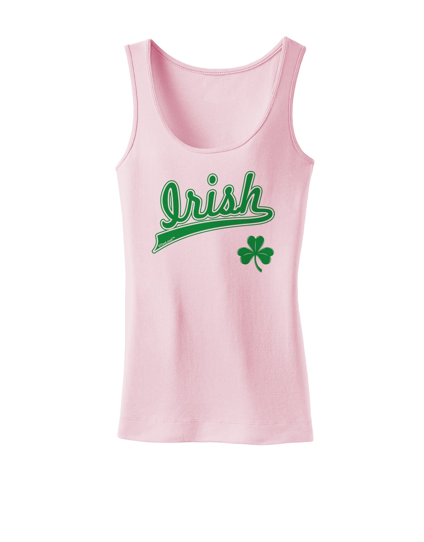 Irish Jersey Womens Petite Tank Top-TooLoud-SoftPink-X-Small-Davson Sales