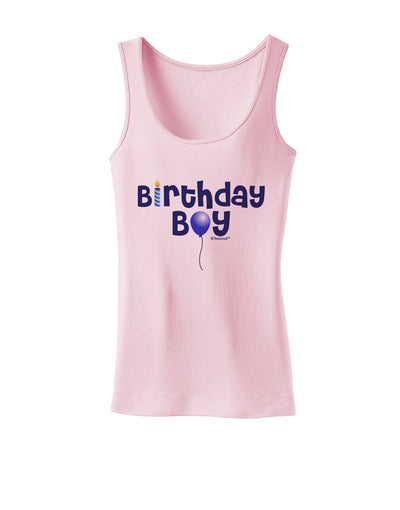 Birthday Boy - Candle and Balloon Womens Tank Top by TooLoud-Womens Tank Tops-TooLoud-SoftPink-X-Small-Davson Sales