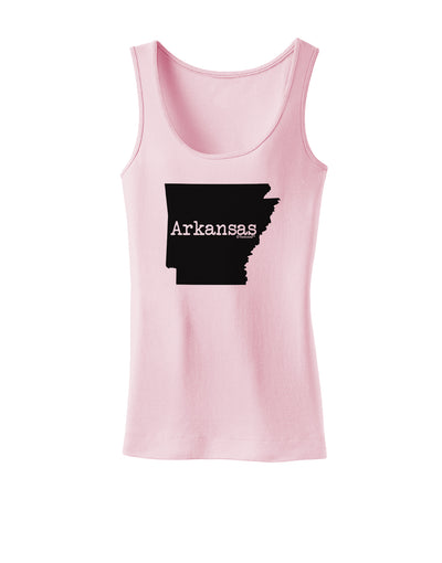 Arkansas - United States Shape Womens Tank Top by TooLoud-Womens Tank Tops-TooLoud-SoftPink-X-Small-Davson Sales