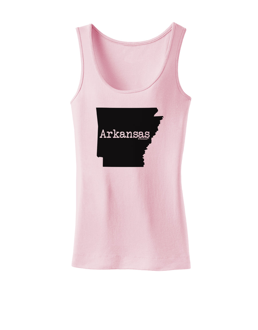 Arkansas - United States Shape Womens Tank Top by TooLoud-Womens Tank Tops-TooLoud-White-X-Small-Davson Sales