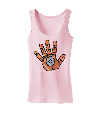 Cardano Hero Hand Womens Petite Tank Top-Womens Tank Tops-TooLoud-SoftPink-X-Small-Davson Sales