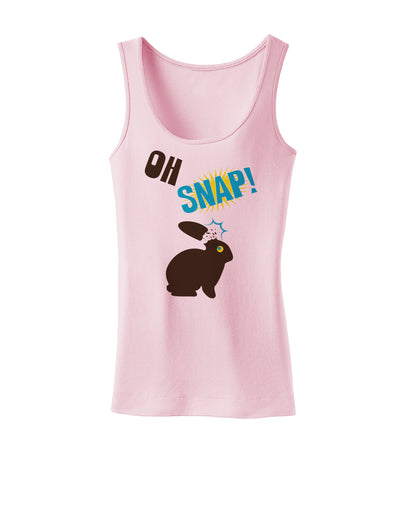 TooLoud Oh Snap Chocolate Easter Bunny Womens Tank Top-Womens Tank Tops-TooLoud-SoftPink-X-Small-Davson Sales