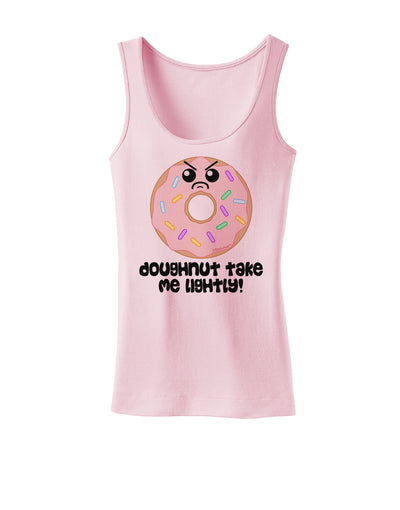 Doughnut - Doughnut Take Me Lightly Womens Tank Top by TooLoud-Womens Tank Tops-TooLoud-SoftPink-X-Small-Davson Sales