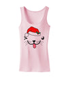 Kyu-T Face Puppina Santa Girl Dog Womens Tank Top-Womens Tank Tops-TooLoud-SoftPink-X-Small-Davson Sales