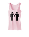 Gay Men Holding Hands Symbol Womens Tank Top-Womens Tank Tops-TooLoud-SoftPink-X-Small-Davson Sales