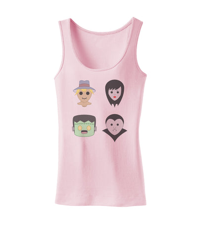 Four Lil Monsters - Halloween Design Womens Tank Top-Womens Tank Tops-TooLoud-SoftPink-X-Small-Davson Sales