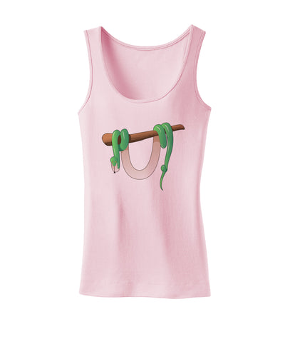 Anaconda Design Green Womens Tank Top-Womens Tank Tops-TooLoud-SoftPink-X-Small-Davson Sales