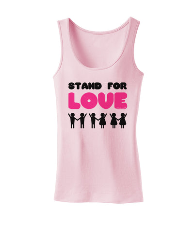 Stand For Love Pink Womens Tank Top-Womens Tank Tops-TooLoud-SoftPink-X-Small-Davson Sales