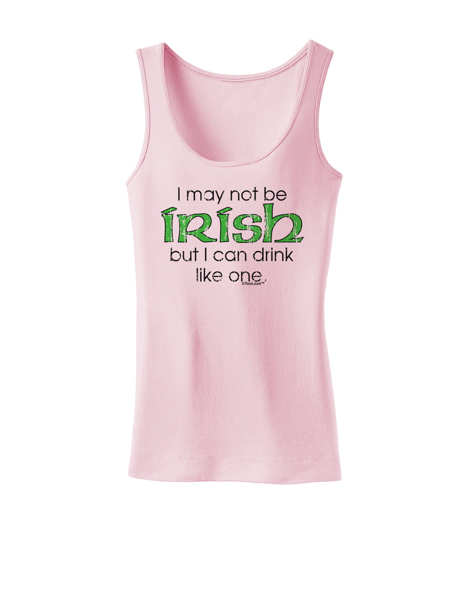 I May Not Be Irish Distressed Text Womens Tank Top by TooLoud-Womens Tank Tops-TooLoud-White-X-Small-Davson Sales