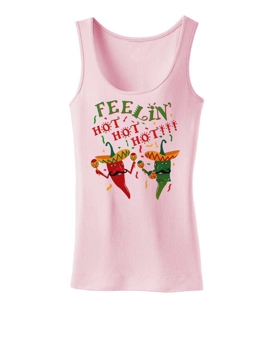 Feelin Hot Hot Hot Chili Peppers Womens Tank Top-Womens Tank Tops-TooLoud-White-X-Small-Davson Sales