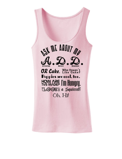 Ask Me About My A.D.D. Womens Tank Top-Womens Tank Tops-TooLoud-SoftPink-X-Small-Davson Sales