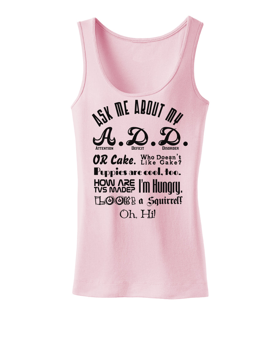 Ask Me About My A.D.D. Womens Tank Top-Womens Tank Tops-TooLoud-White-X-Small-Davson Sales