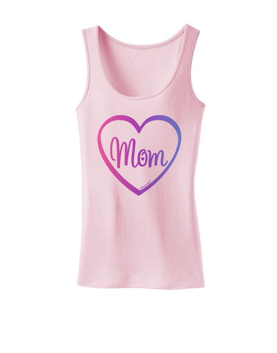 Mom Heart Design - Gradient Colors Womens Tank Top by TooLoud-Womens Tank Tops-TooLoud-SoftPink-X-Small-Davson Sales