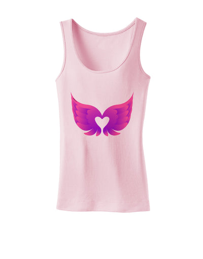 Cute Angel Wings Pair Heart Womens Tank Top-Womens Tank Tops-TooLoud-SoftPink-X-Small-Davson Sales