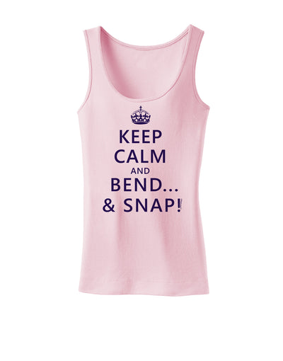 Keep Calm and Bend and Snap Womens Tank Top-Womens Tank Tops-TooLoud-SoftPink-X-Small-Davson Sales