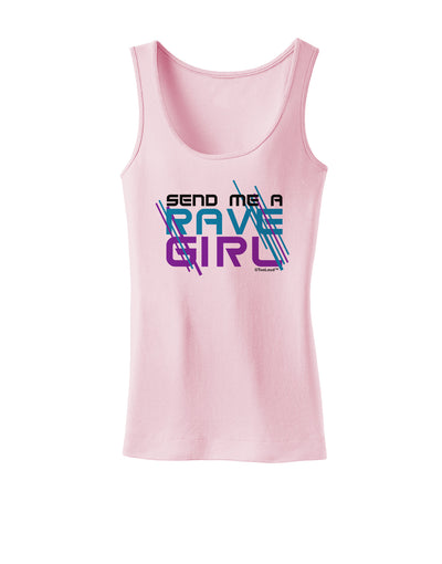 Send Me A Rave Girl Womens Tank Top-Womens Tank Tops-TooLoud-SoftPink-X-Small-Davson Sales