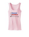 Free Thinker Checklist Womens Petite Tank Top-TooLoud-SoftPink-X-Small-Davson Sales