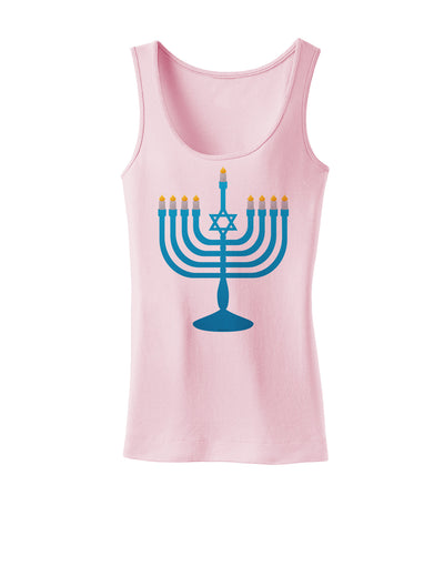 Hanukkah Menorah Womens Tank Top-Womens Tank Tops-TooLoud-SoftPink-X-Small-Davson Sales