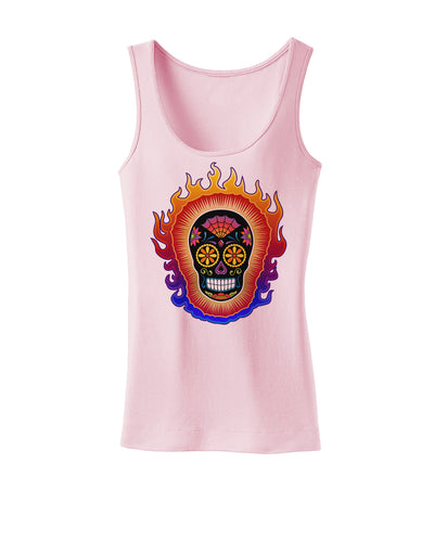 Sacred Calavera Day of the Dead Sugar Skull Womens Tank Top-Womens Tank Tops-TooLoud-SoftPink-X-Small-Davson Sales